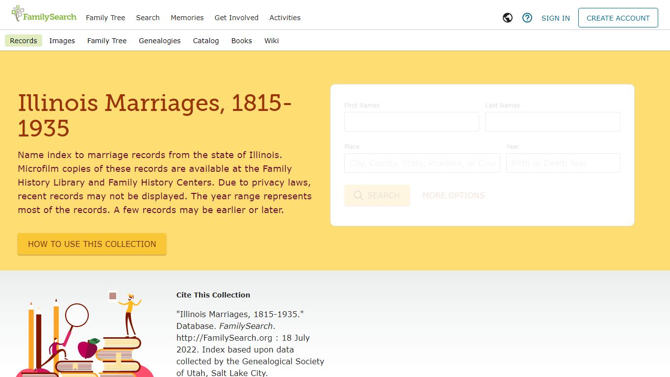 Illinois Marriages, 1815-1935 • FamilySearch